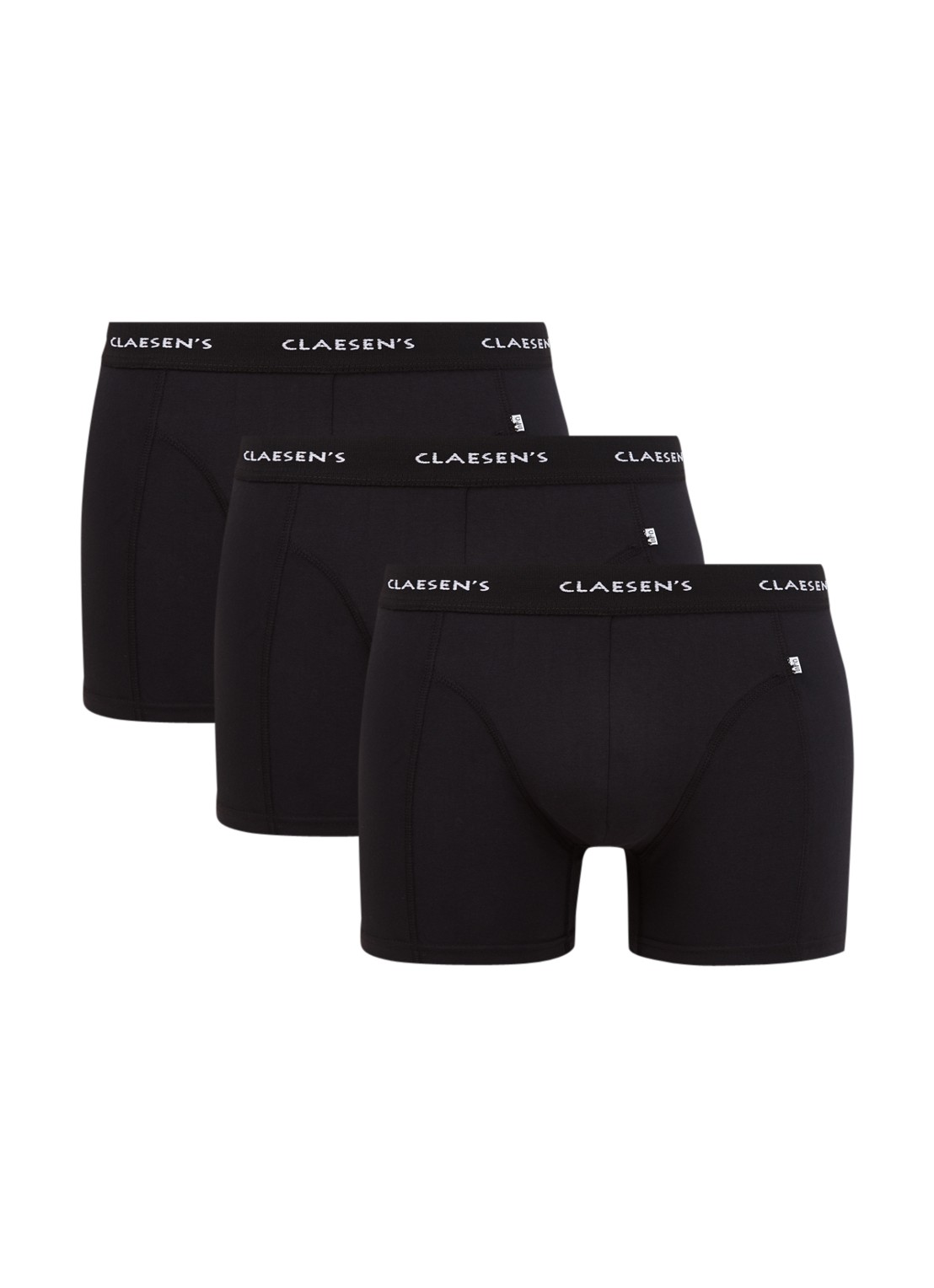 Claesen's Boxershorts in 3-pack  - detail zwart