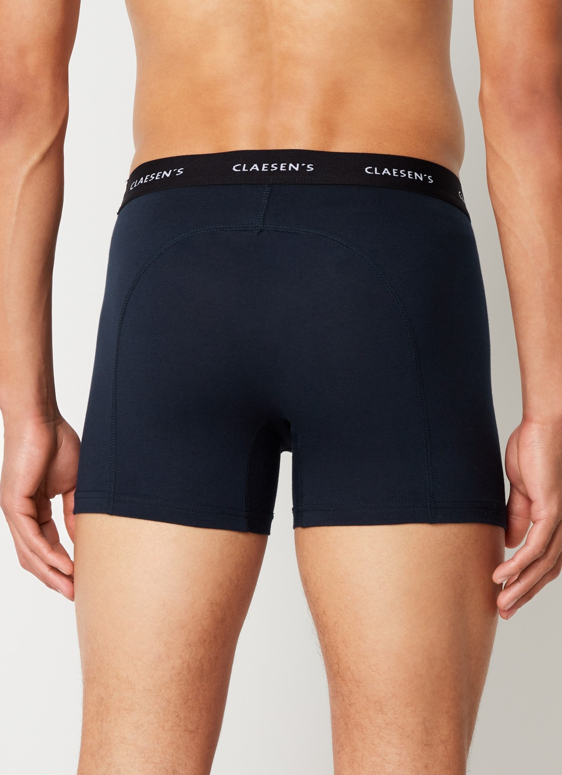 Claesen's Boxershorts in 3-pack - achterkant 2 donkerblauw