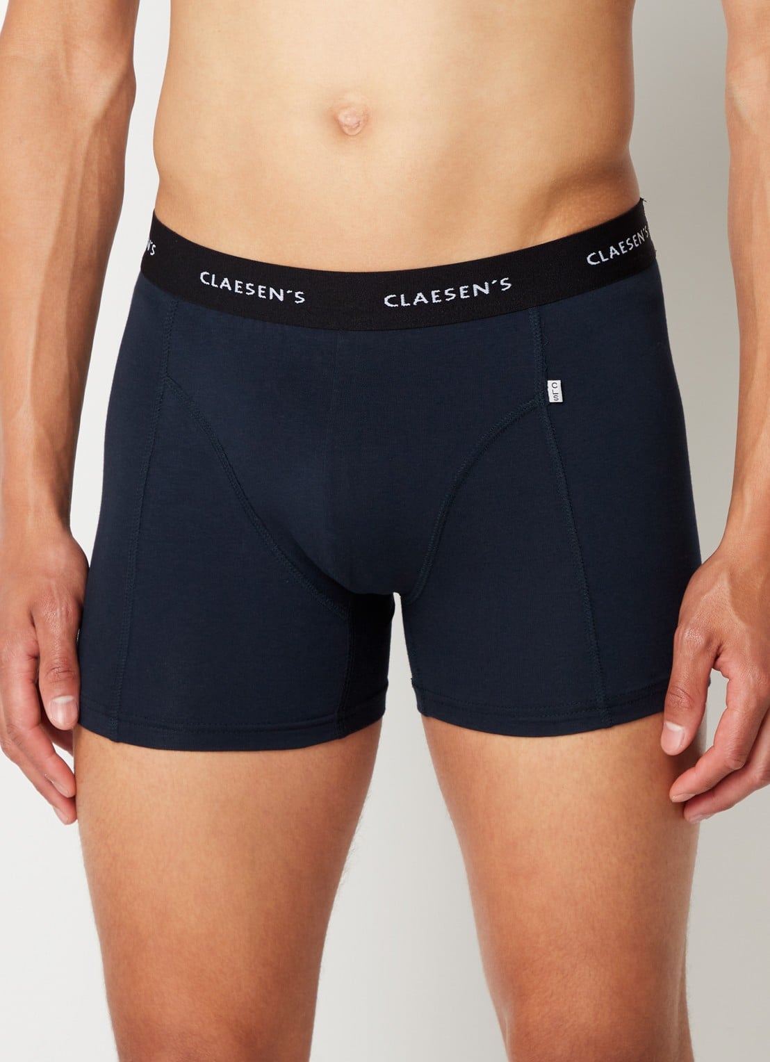 Claesen's Boxershorts in 3-pack - voorkant 3 donkerblauw