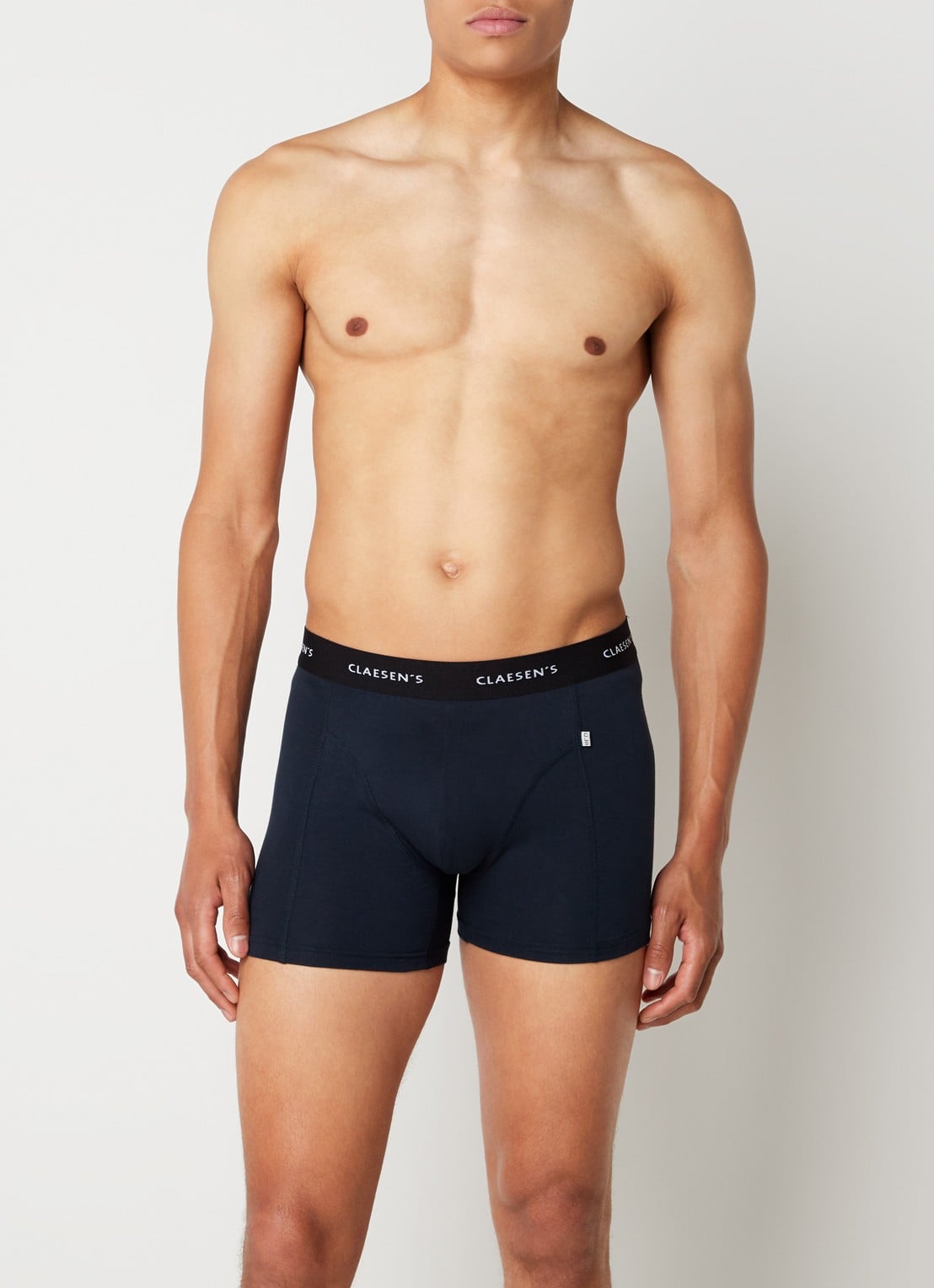 Claesen's Boxershorts in 3-pack - voorkant 4 donkerblauw