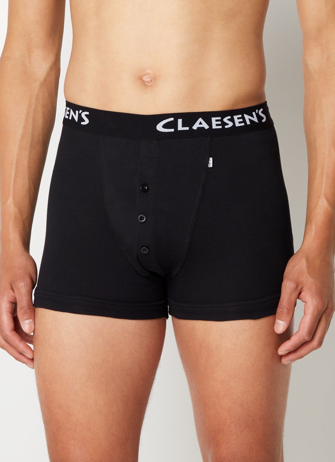 Claesen's Harlem boxershorts in uni in 2-pack - voorkant 4 zwart