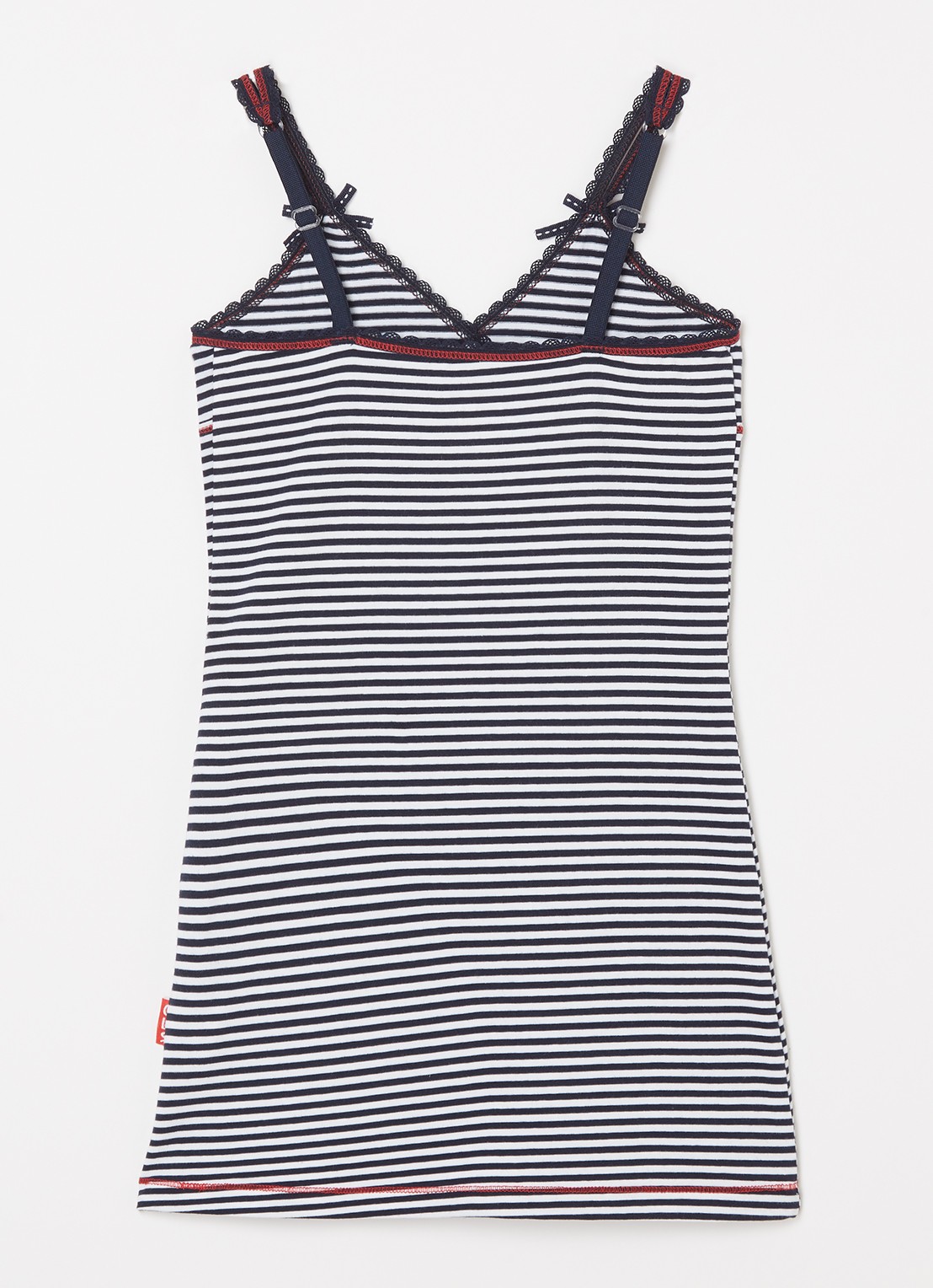 Claesens Nachthemd met streepprint - achterkant donkerblauw