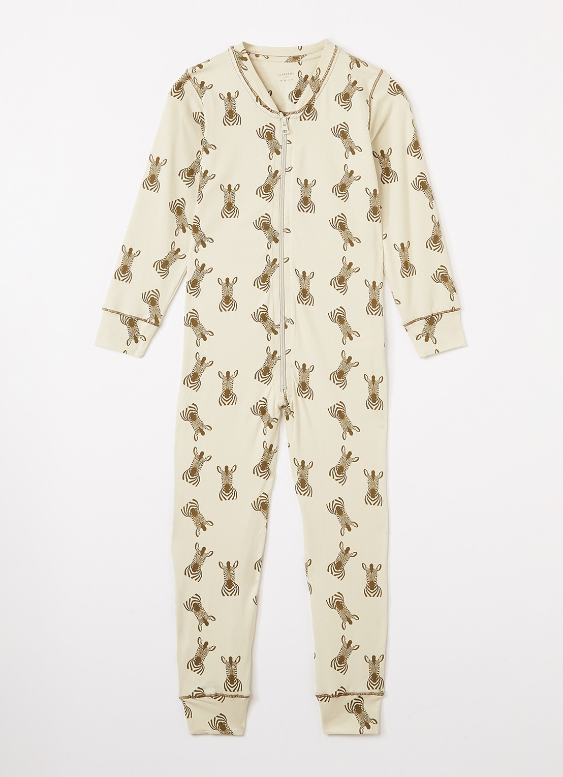 Claesens Pyjama met print - voorkant beige