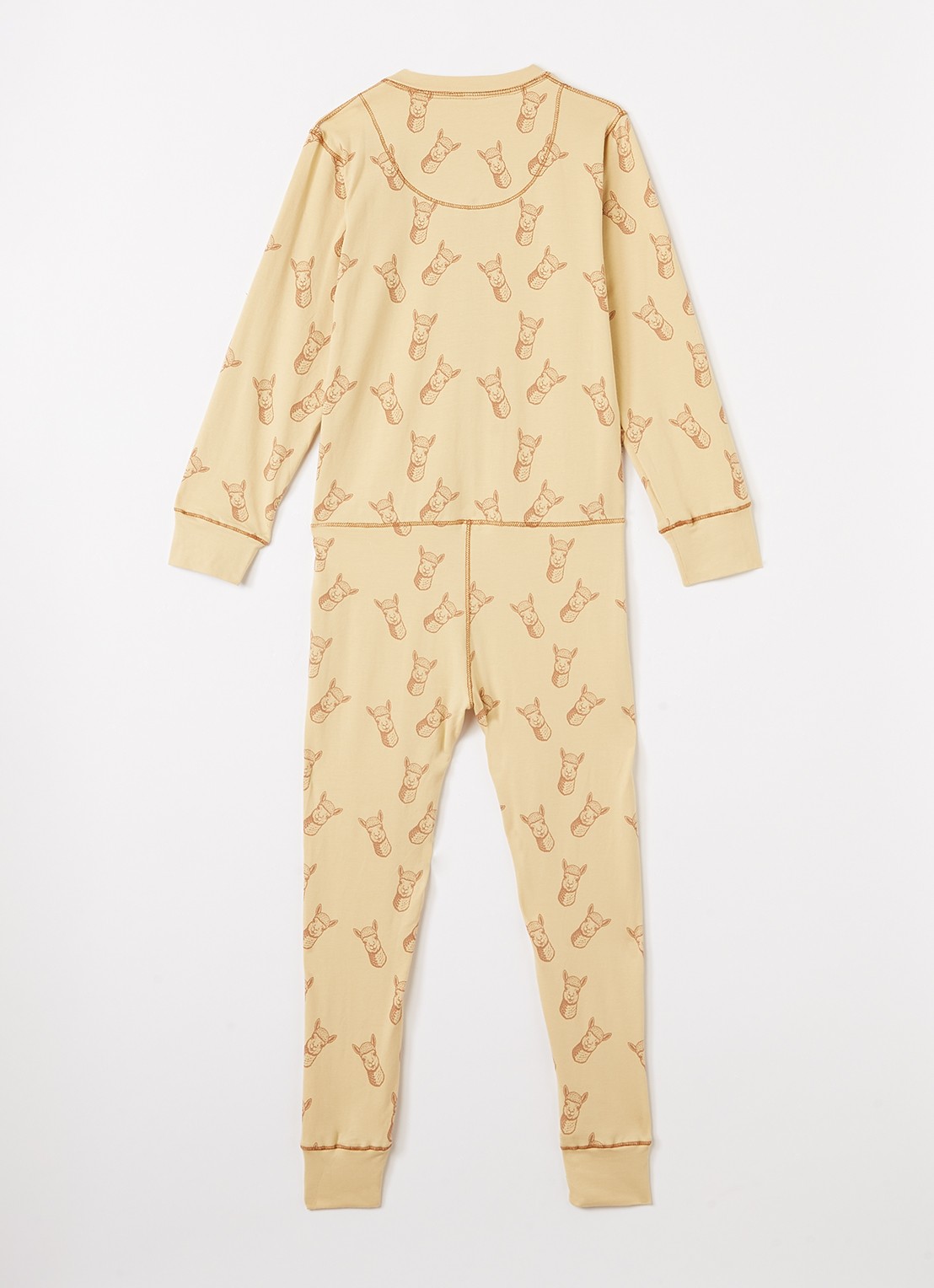 Claesens Pyjama met print - voorkant 2 lichtgeel