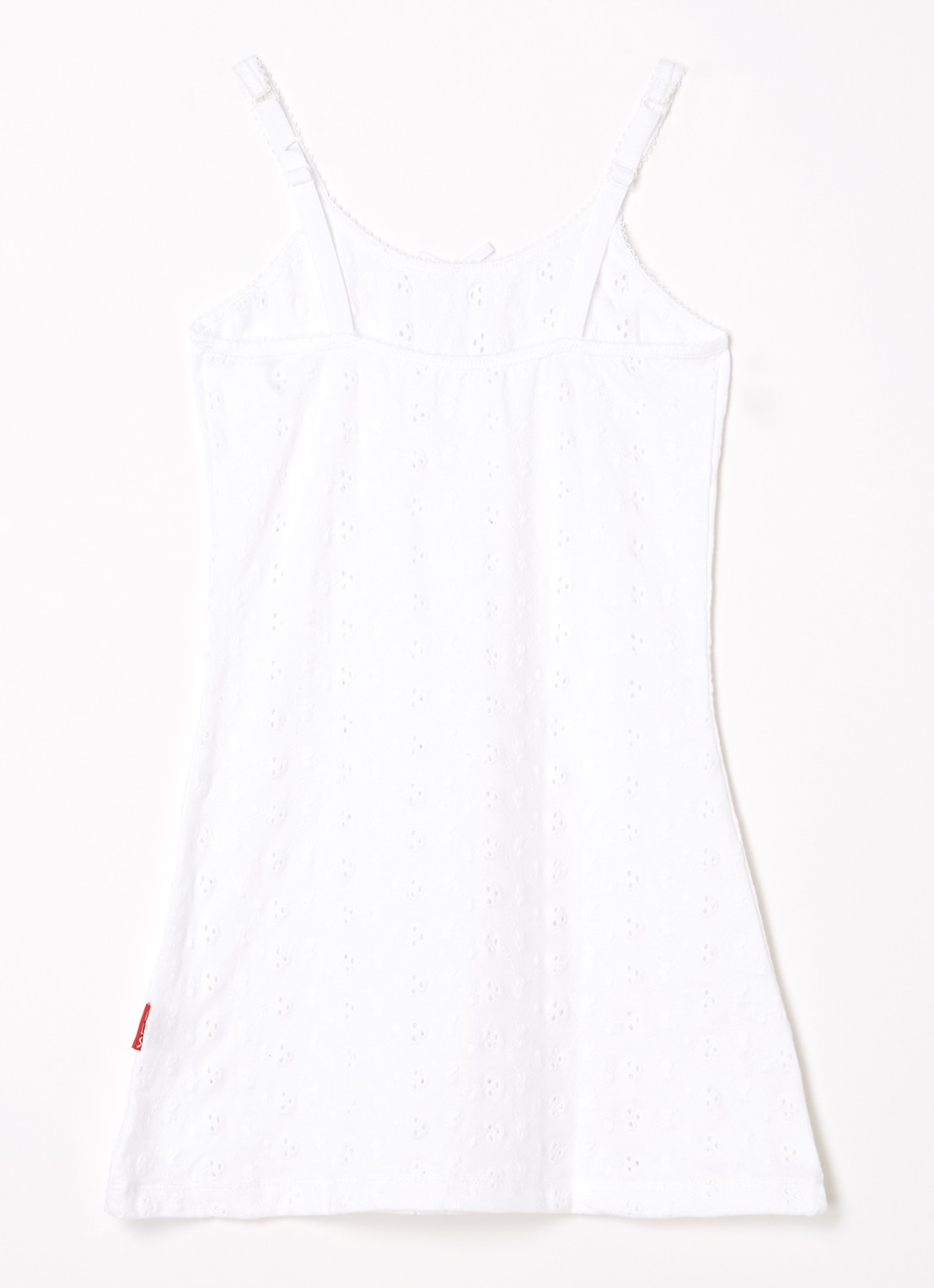 Claesens Singlet met broderie  - achterkant 3 wit