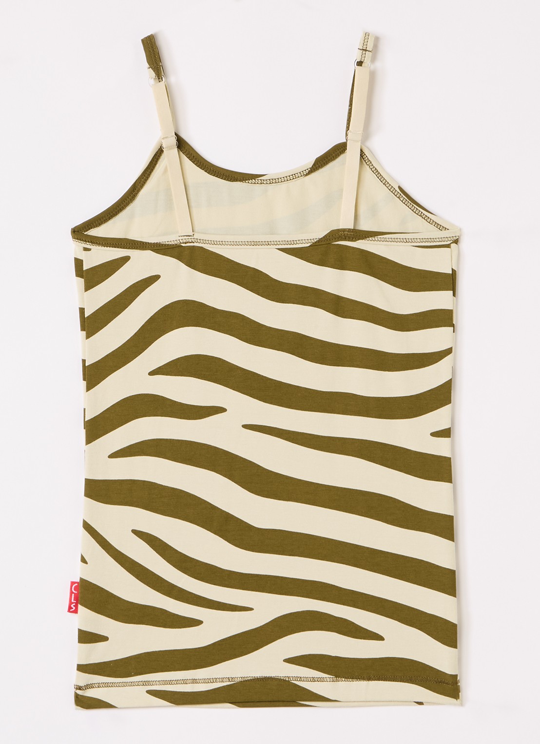 Claesens Singlet met print in 2-pack - voorkant 2 mosgroen