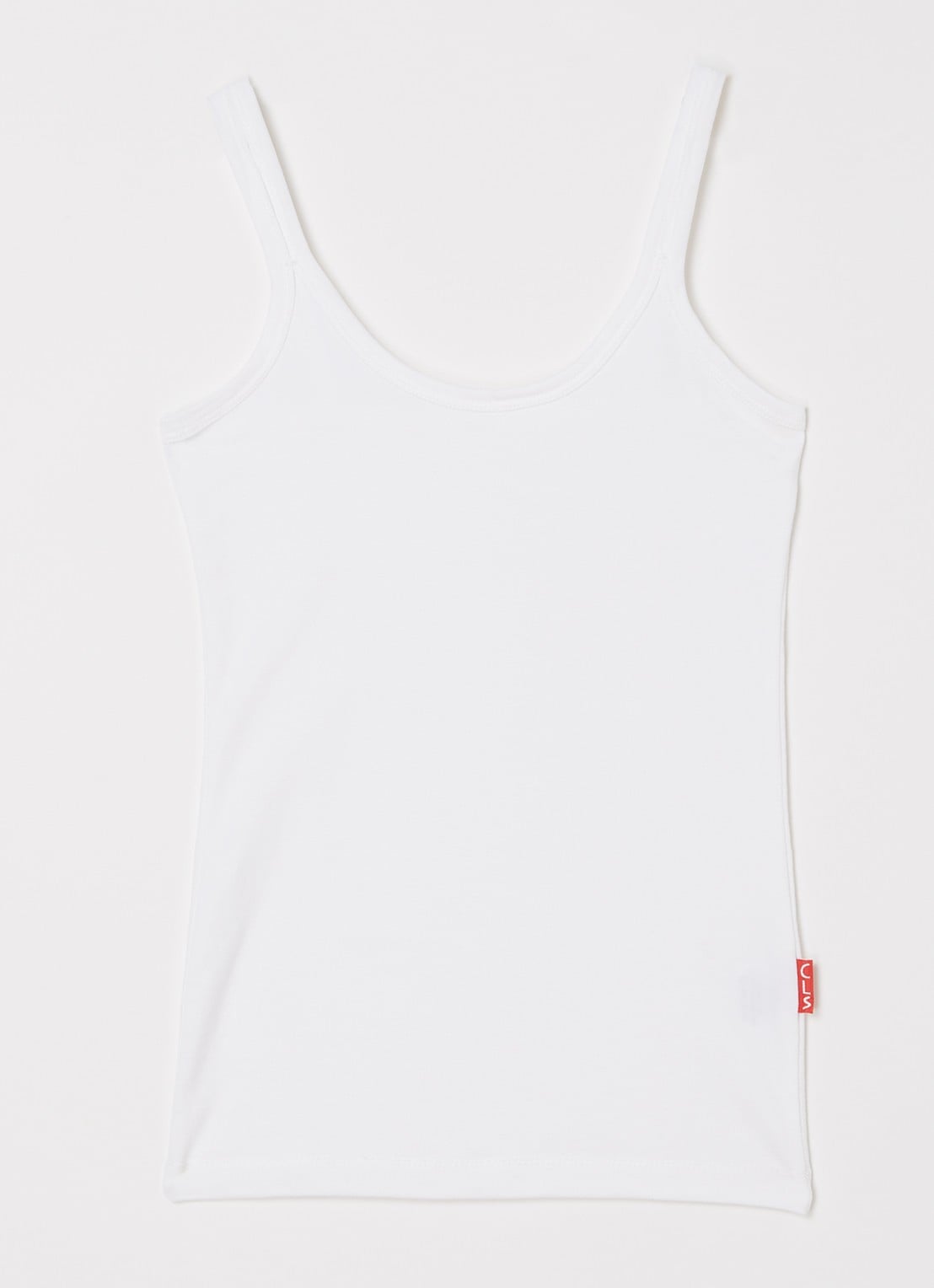Claesens Singlet met verstelbare bandjes - voorkant wit