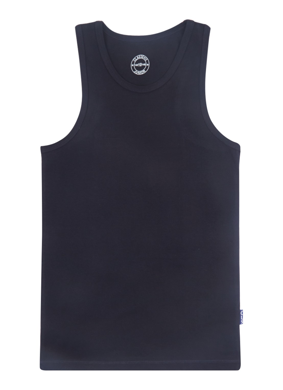 Claesens Singlet van katoen - voorkant donkerblauw