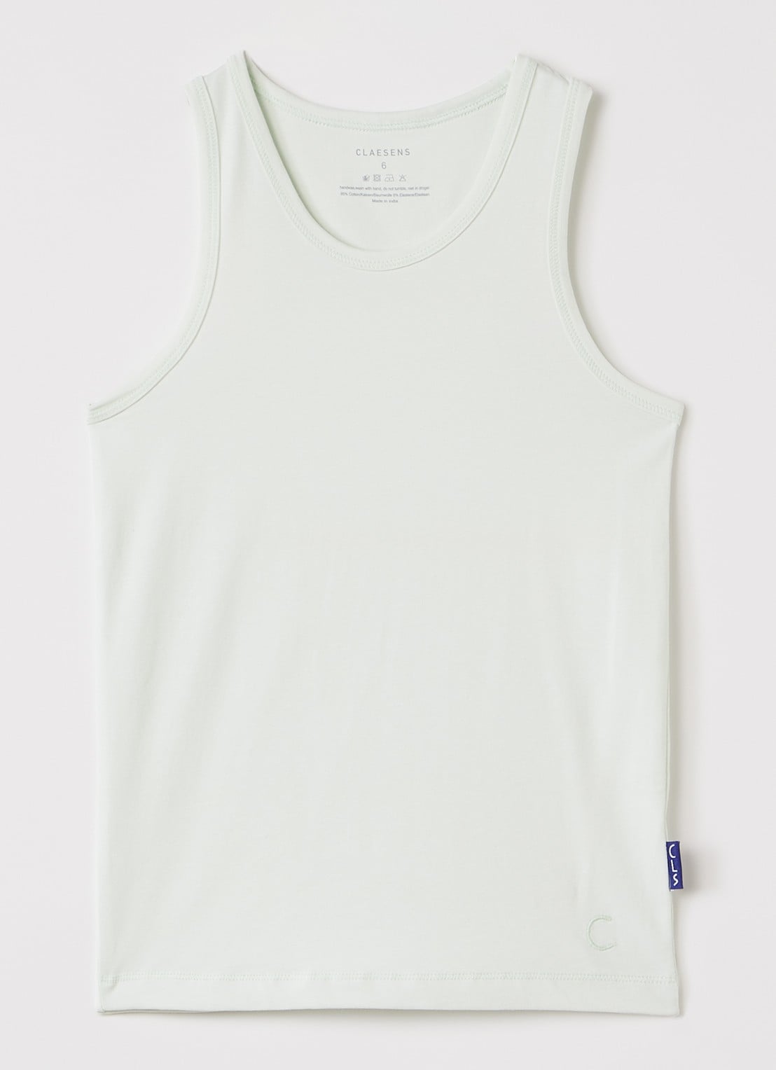 Claesens Singlet van katoen - voorkant mint