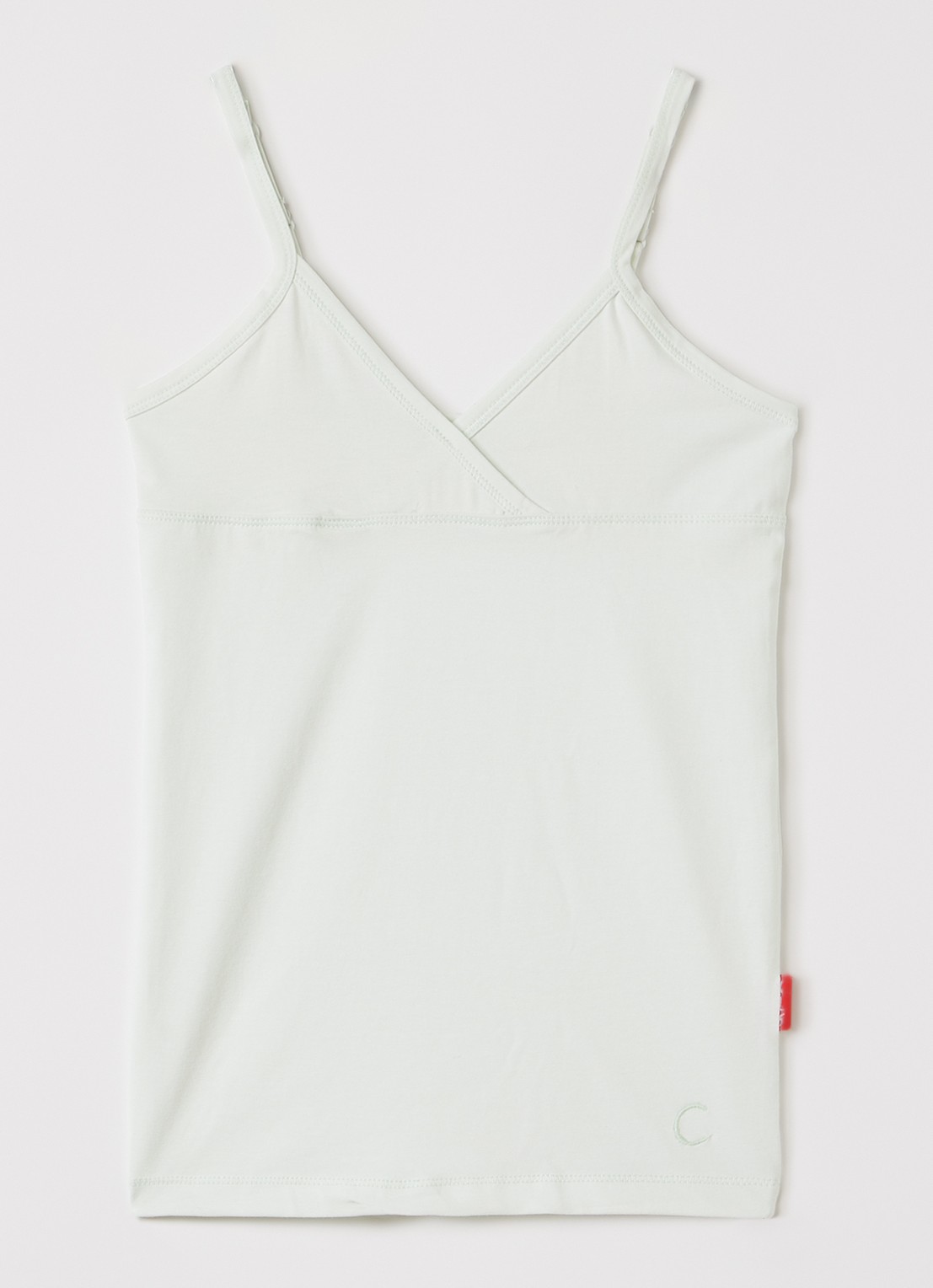 Claesens Singlet van katoen - voorkant mint