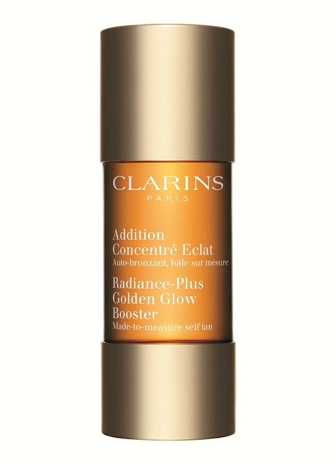 Clarins Addition Concentré Eclat Golden Glow Booster - zelfbruiner - voorkant undefined