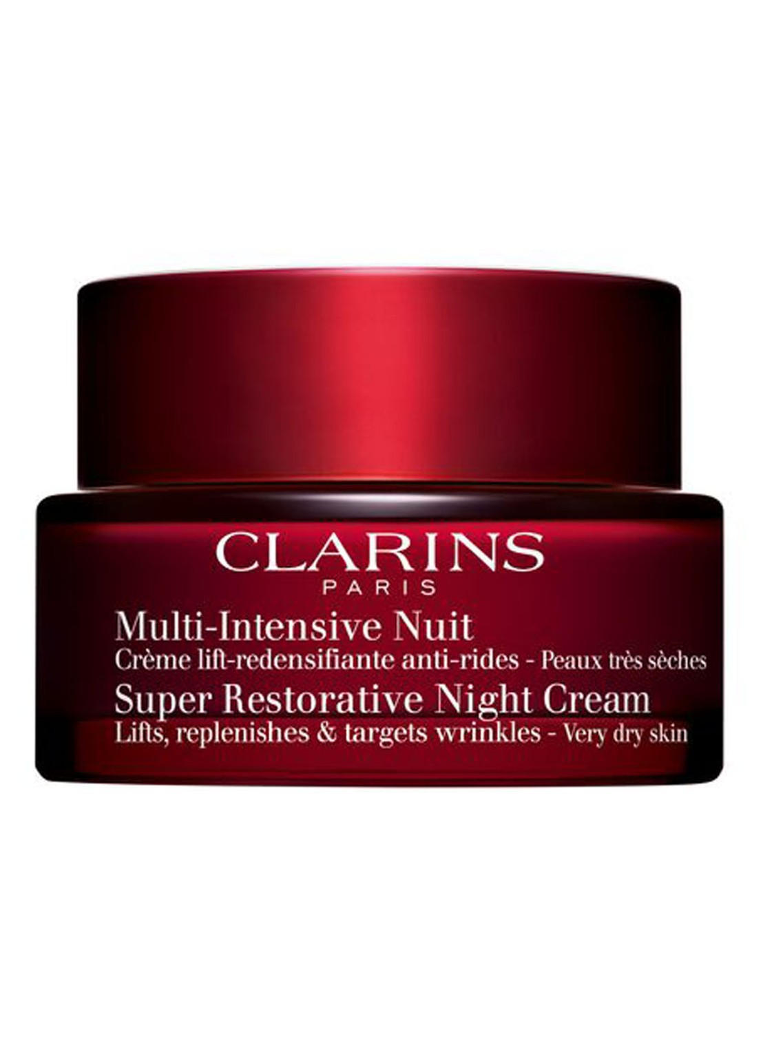 Clarins Super Restorative Night Cream Very Dry Skin - nachtcrème - voorkant multicolor