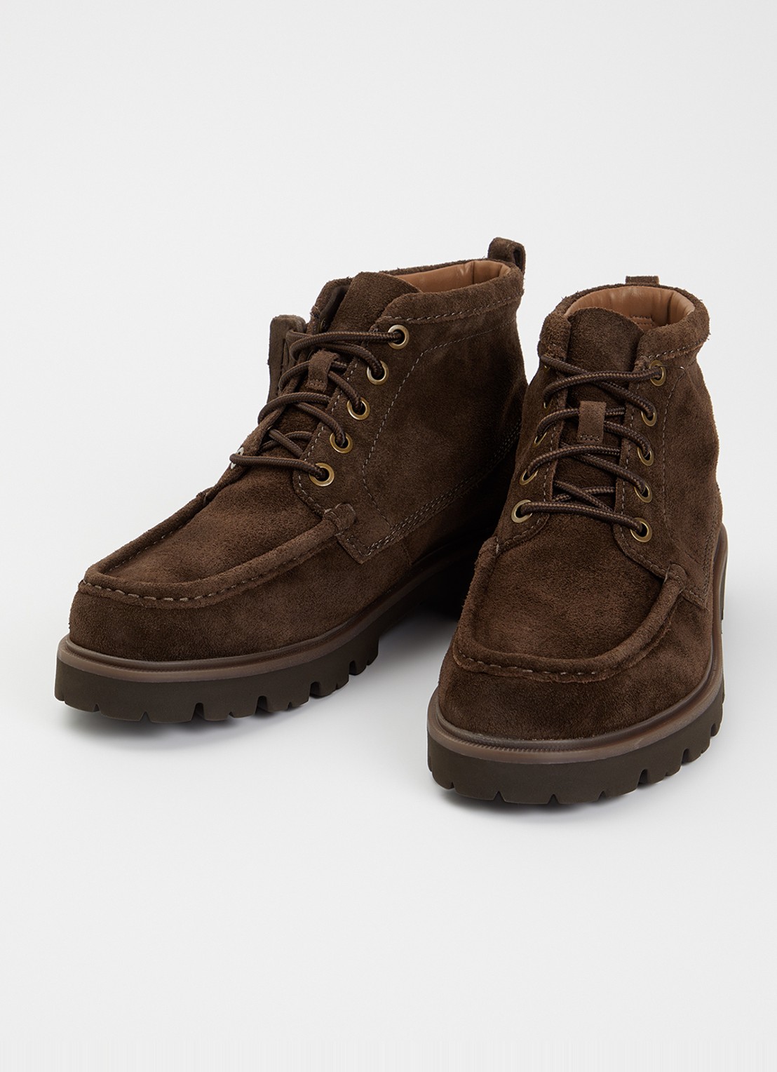 Clarks Originals Cleyhill veterboot van suède - detail donkerbruin