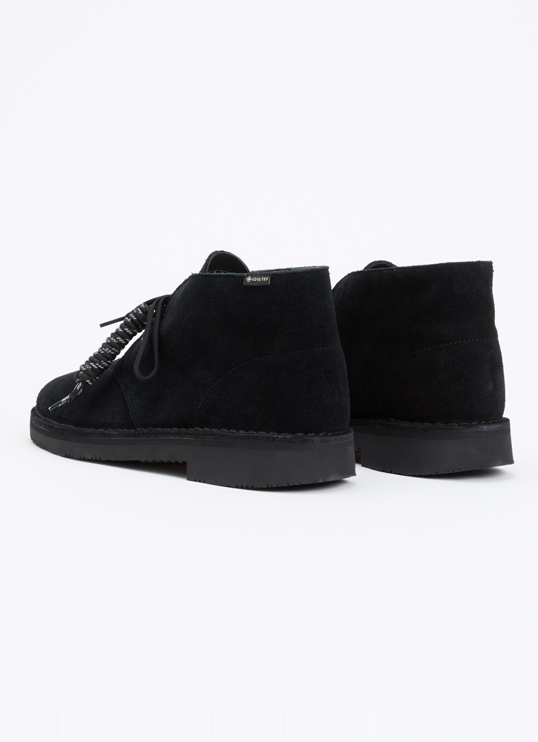 Clarks Originals Desert veterboot van suède  - achterkant 5 zwart
