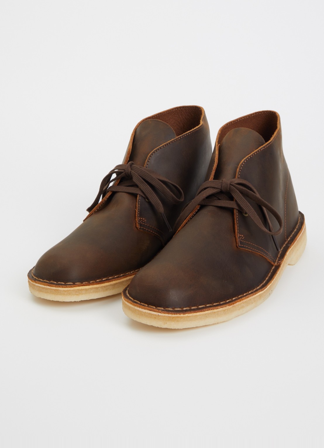 Clarks Originals Desert veterschoen van leer - detail 2 bruin