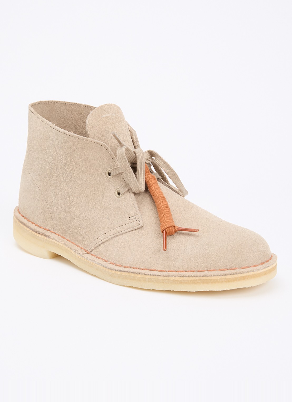 Clarks Originals Desert veterschoen van suède - voorkant beige