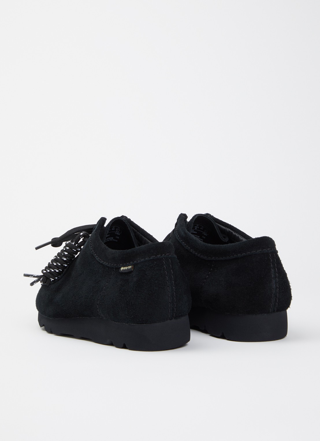 Clarks Originals Wallabee Gore-Tex veterschoen van suède - achterkant 2 zwart