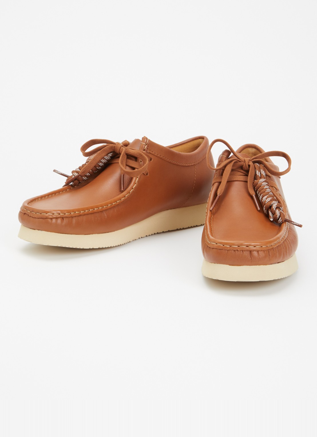 Clarks Originals Wallabee veterschoen van leer  - detail 2 bruin