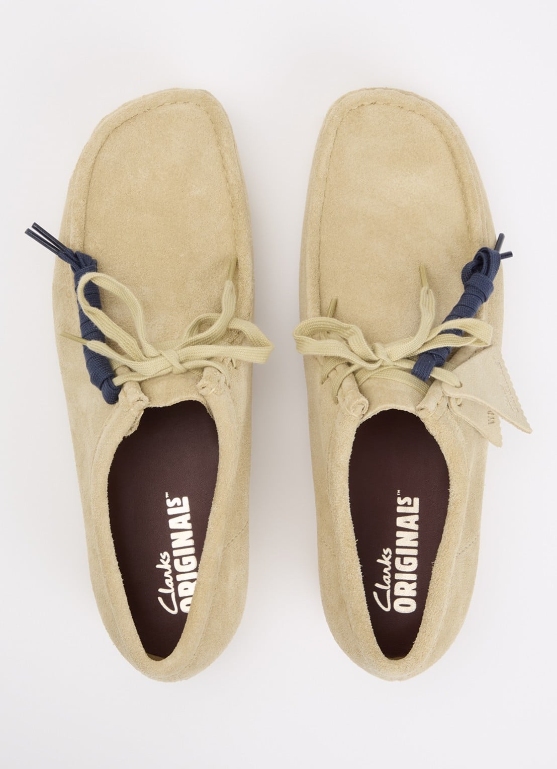 Clarks Originals Wallabee veterschoen van suède - detail 3 beige