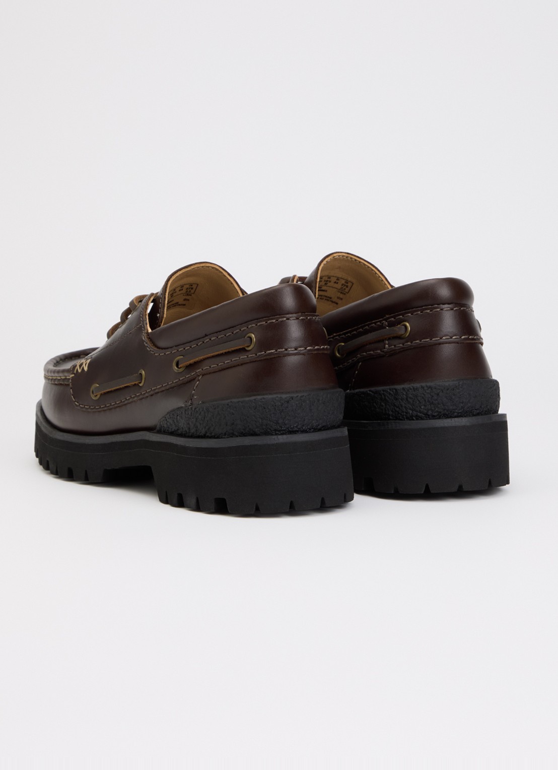 Clarks Originals Yukoner bootschoen van leer - achterkant 4 donkerbruin