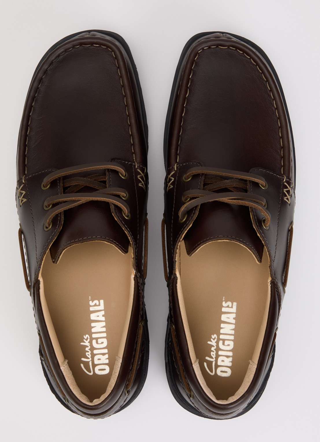 Clarks Originals Yukoner bootschoen van leer - detail 2 donkerbruin
