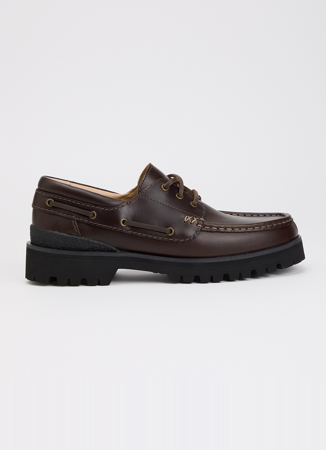 Clarks Originals Yukoner bootschoen van leer - voorkant 5 donkerbruin