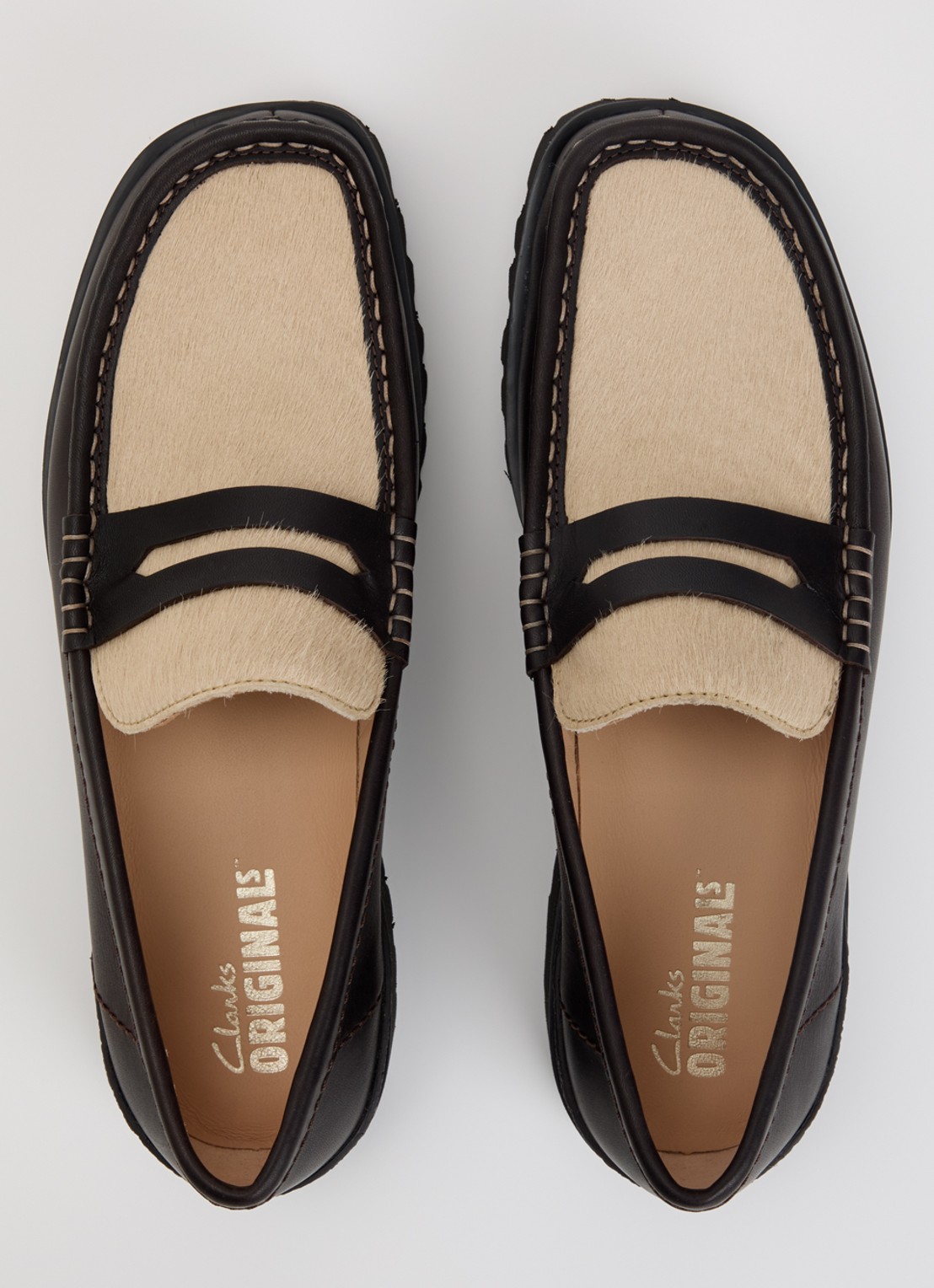 Clarks Originals Yukoner loafer van leer  - detail 3 bruin