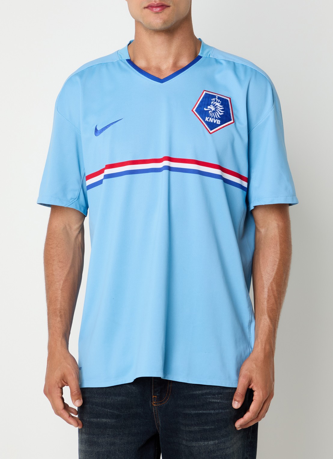 Classic Football Shirts 2008-10 Netherlands Van Persie voetbalshirt - achterkant 4 blauw