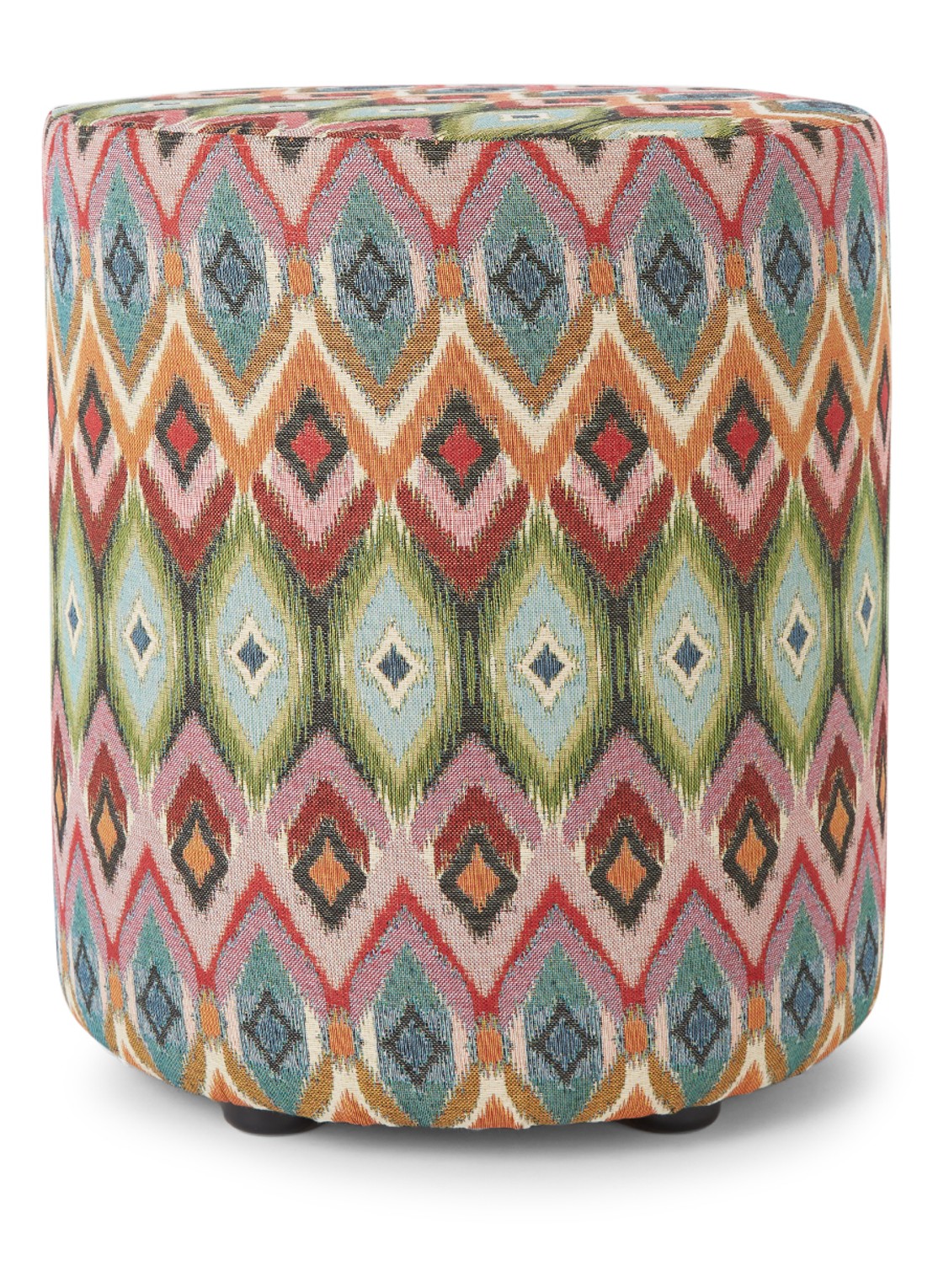 Claudi Belma poef 42 cm - voorkant steenrood