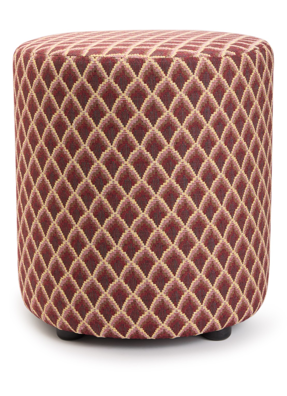 Claudi Besaya poef 42 cm - voorkant steenrood