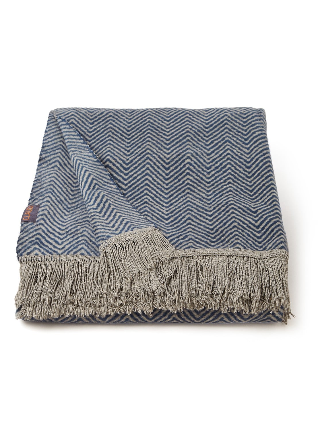 Claudi Claudi plaid 150 x 200 cm - voorkant 2 blauw