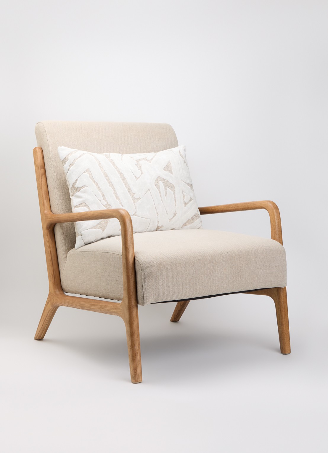 Claudi Dean sierkussen 40 x 60 cm - voorkant 4 beige