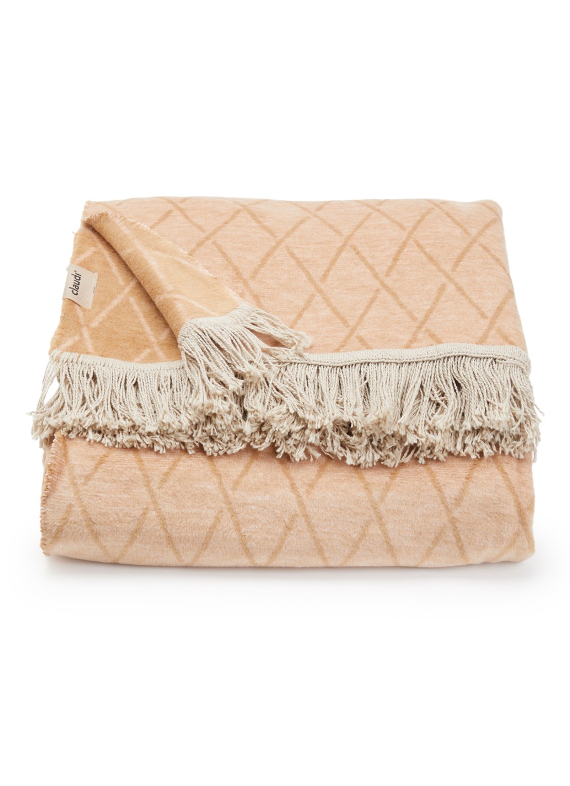 Claudi Dias plaid 150 x 200 cm - voorkant 2 beige