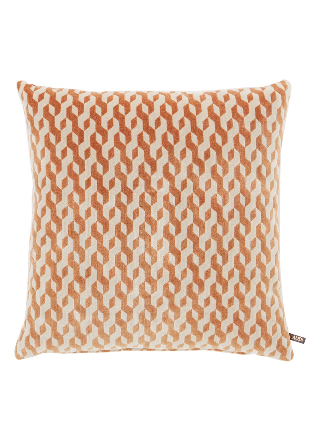 Claudi Dionne sierkussen 45 x 45 cm - voorkant 2 roestbruin