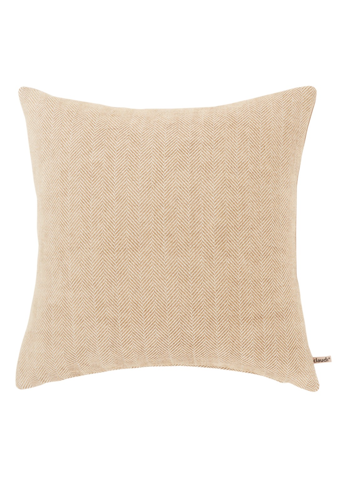 Claudi Ellie sierkussen 50 x 50 cm - voorkant 3 camel