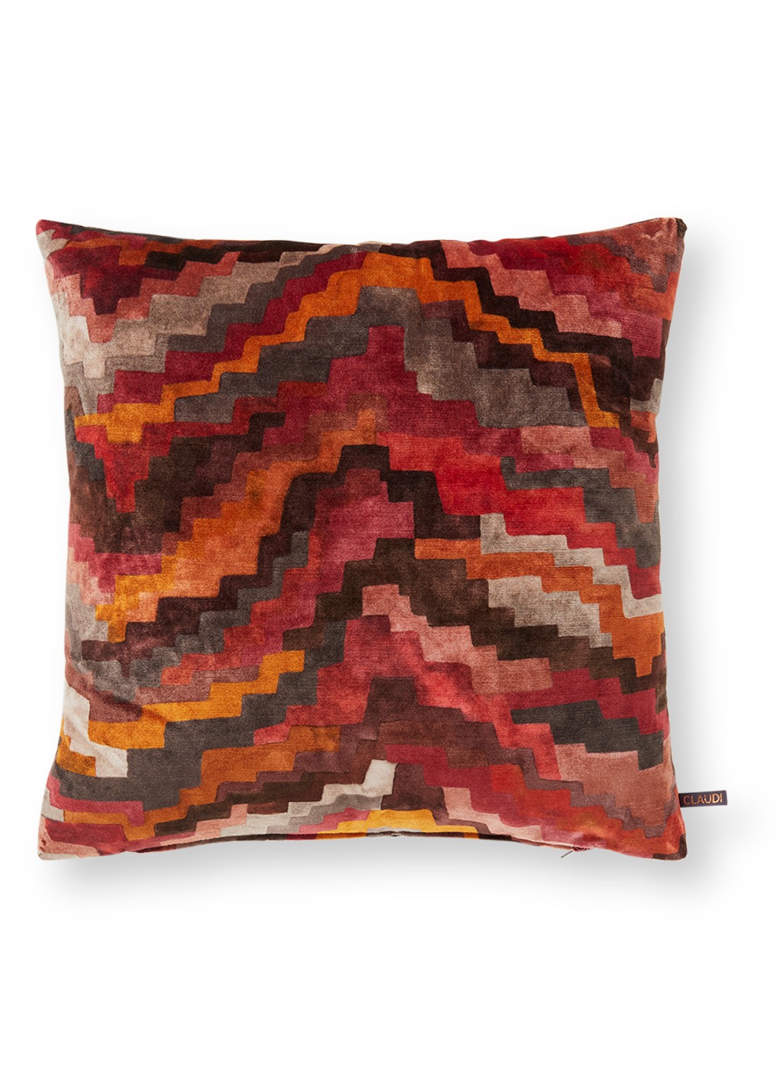 Claudi Fanny sierkussen 45 x 45 cm - voorkant oranje