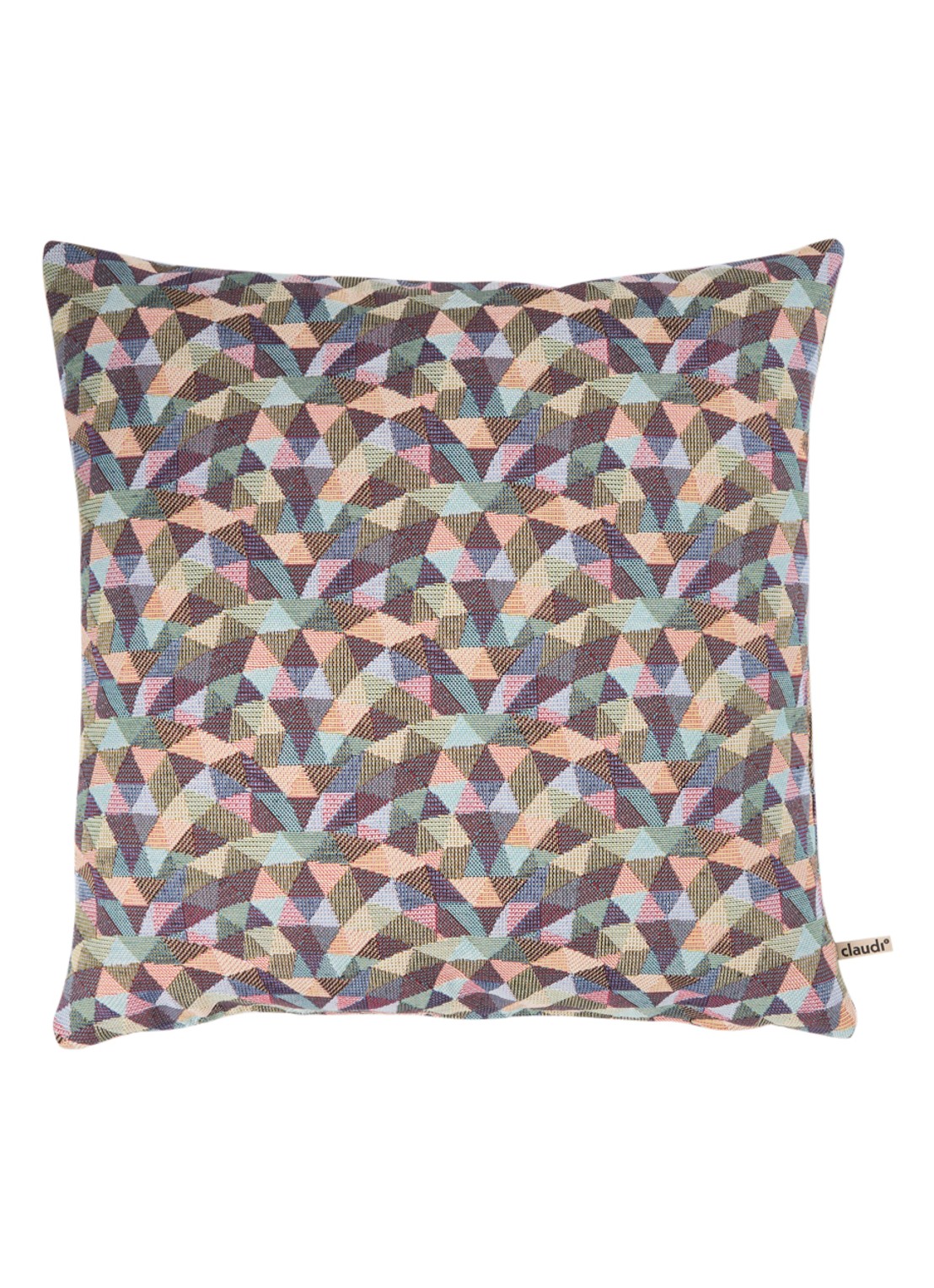Claudi Graphic Pyramid sierkussen 45 x 45 cm - voorkant multicolor