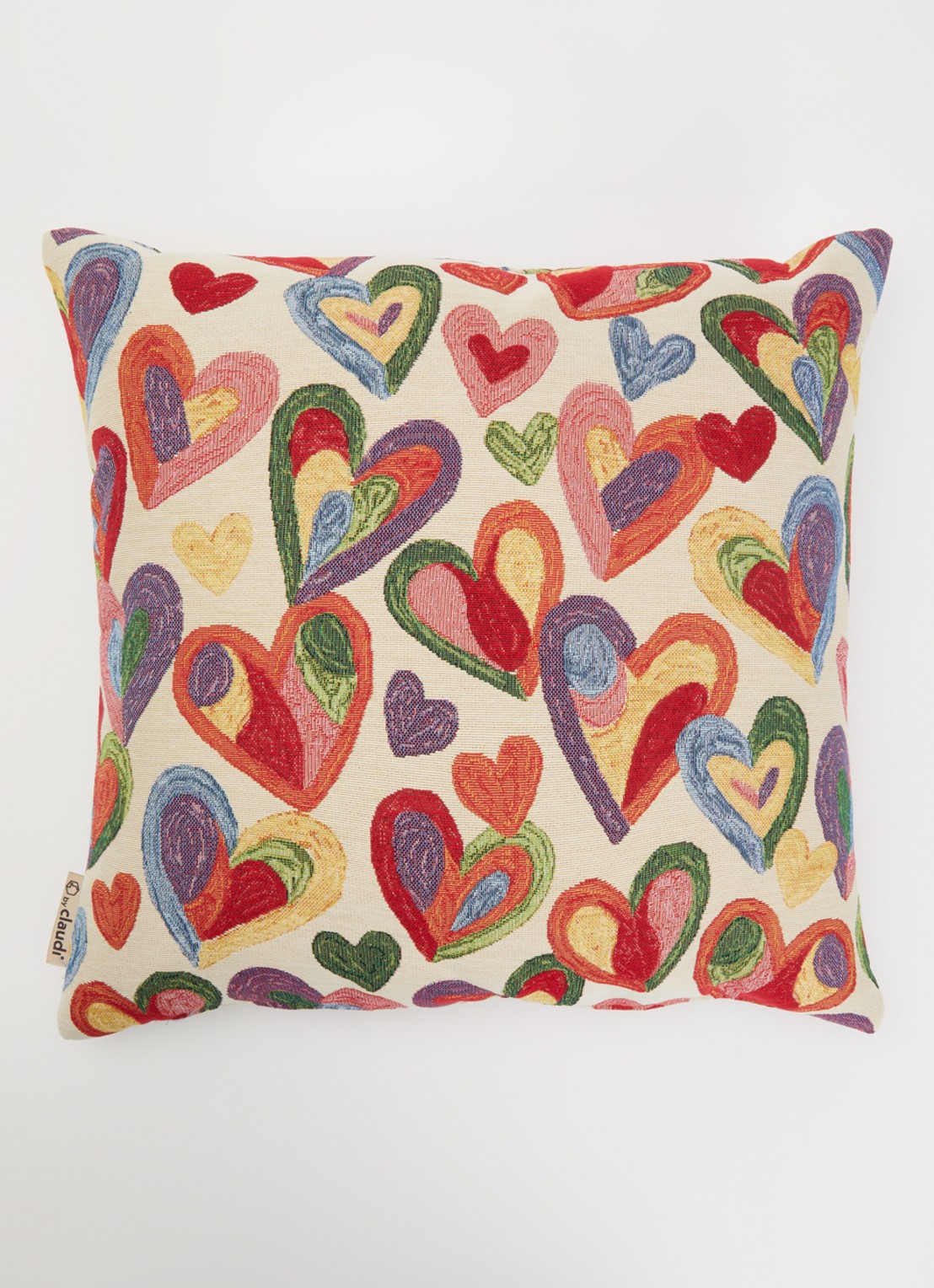 Claudi Heart Art sierkussen 50 x 50 cm - detail 3 multicolor