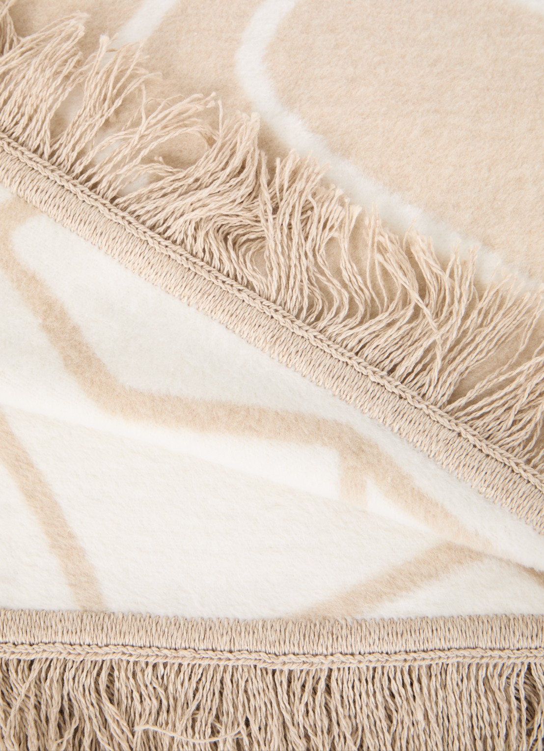 Claudi Linea plaid in katoenblend 150 x 200 cm - detail 3 beige