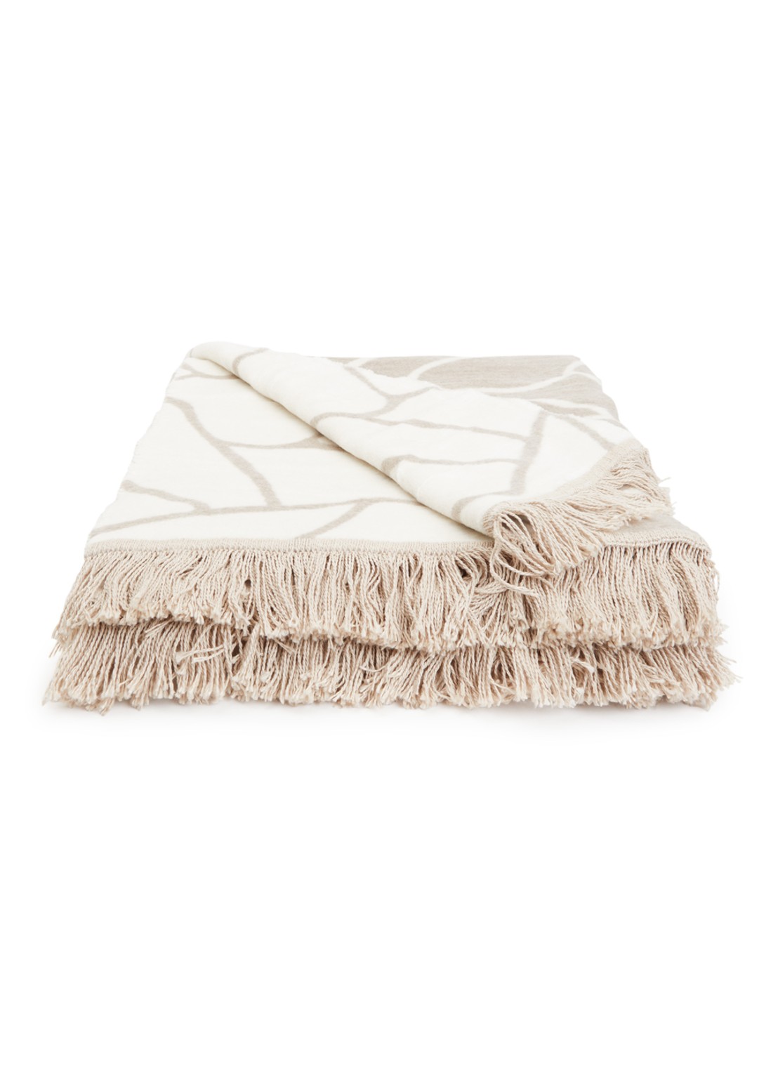 Claudi Lineas plaid 150 x 200 cm - voorkant 2 lichtgrijs