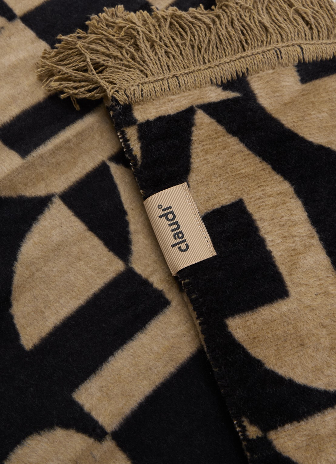 Claudi Lonata plaid 150 x 200 cm - detail 3 bruin