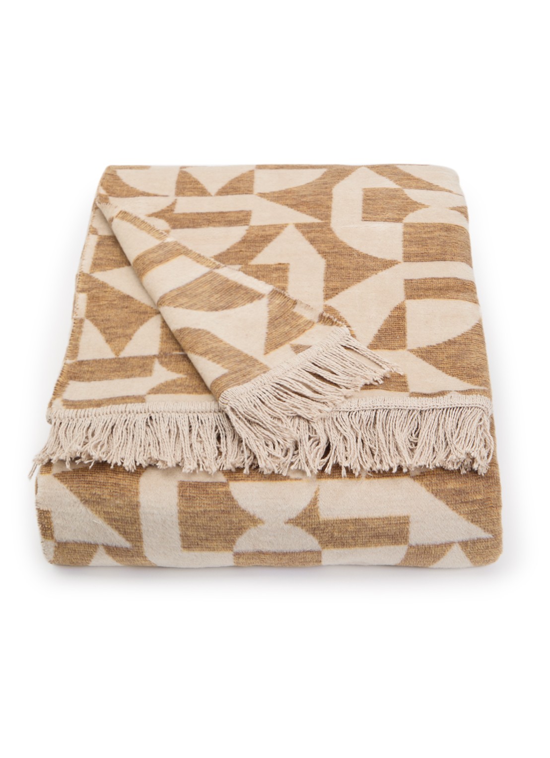 Claudi Lonata plaid 150 x 200 cm - voorkant 2 bruin
