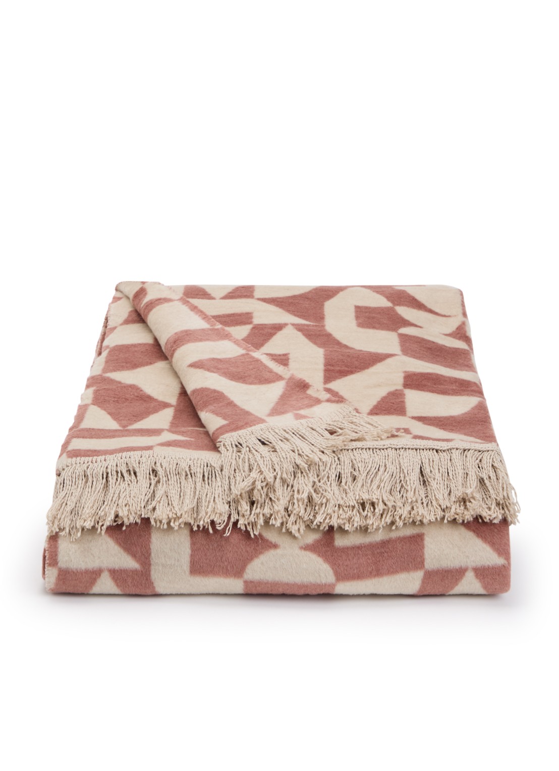 Claudi Lonata plaid 150 x 200 cm - voorkant 2 roze