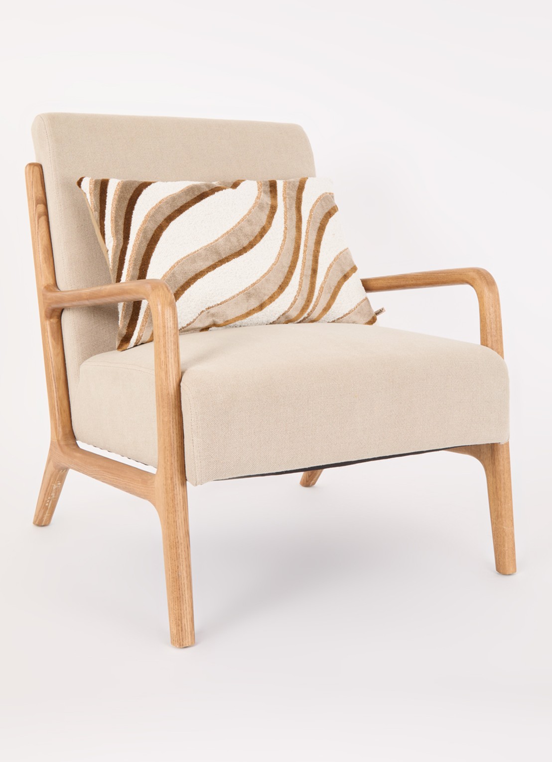 Claudi Moretta sierkussen 40 x 60 cm - voorkant 2 beige