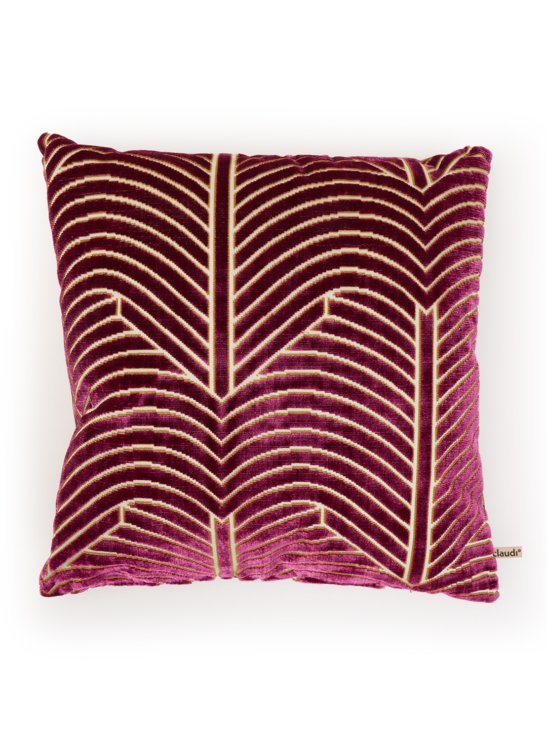 Claudi Otto sierkussen 45 x 45 cm - voorkant aubergine