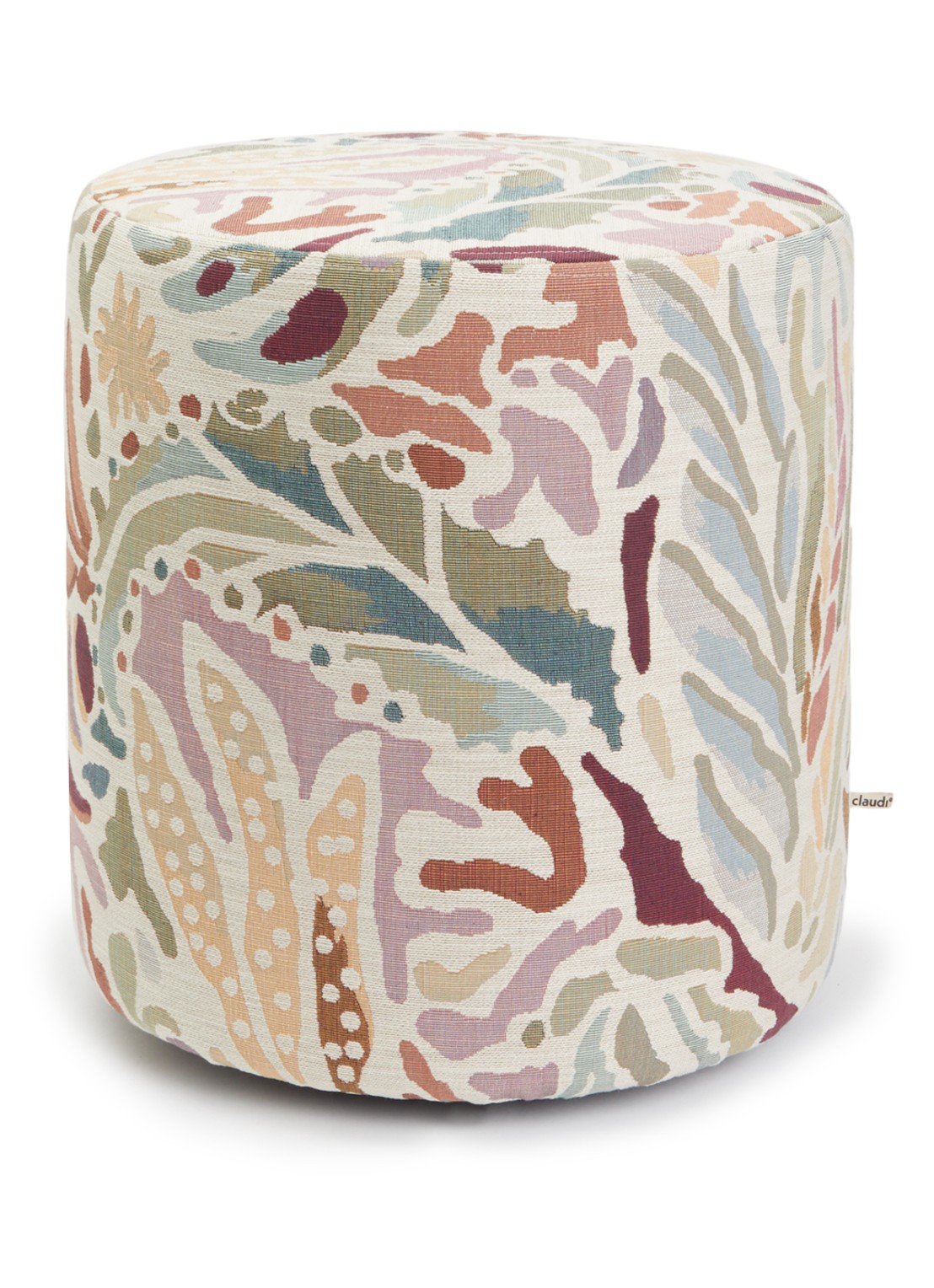 Claudi Pablo poef 45 cm - voorkant multicolor