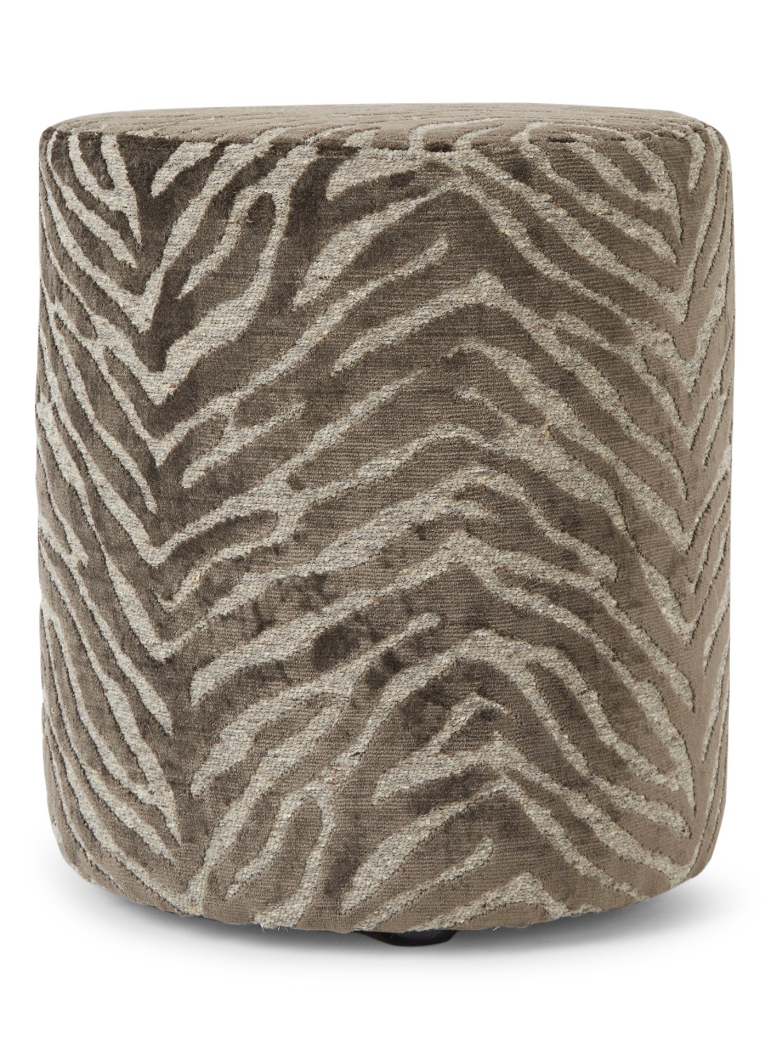 Claudi Paco poef 42 cm - voorkant taupe