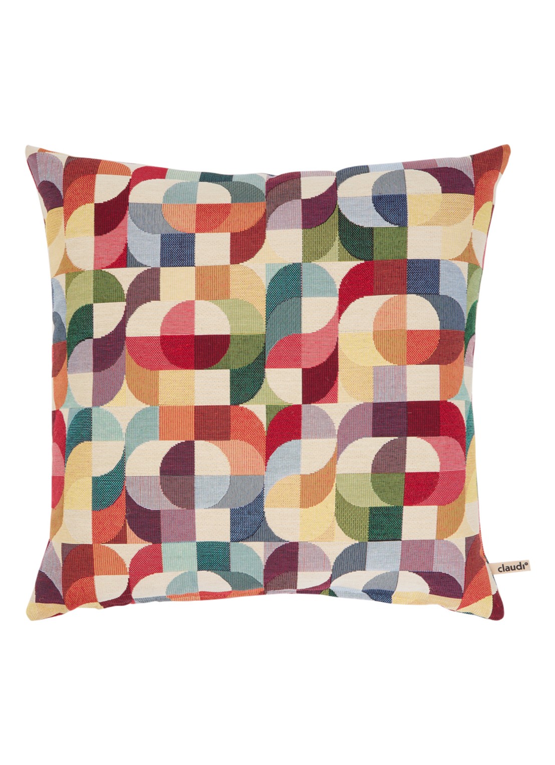 Claudi Shapes sierkussen 45 x 45 cm - voorkant multicolor