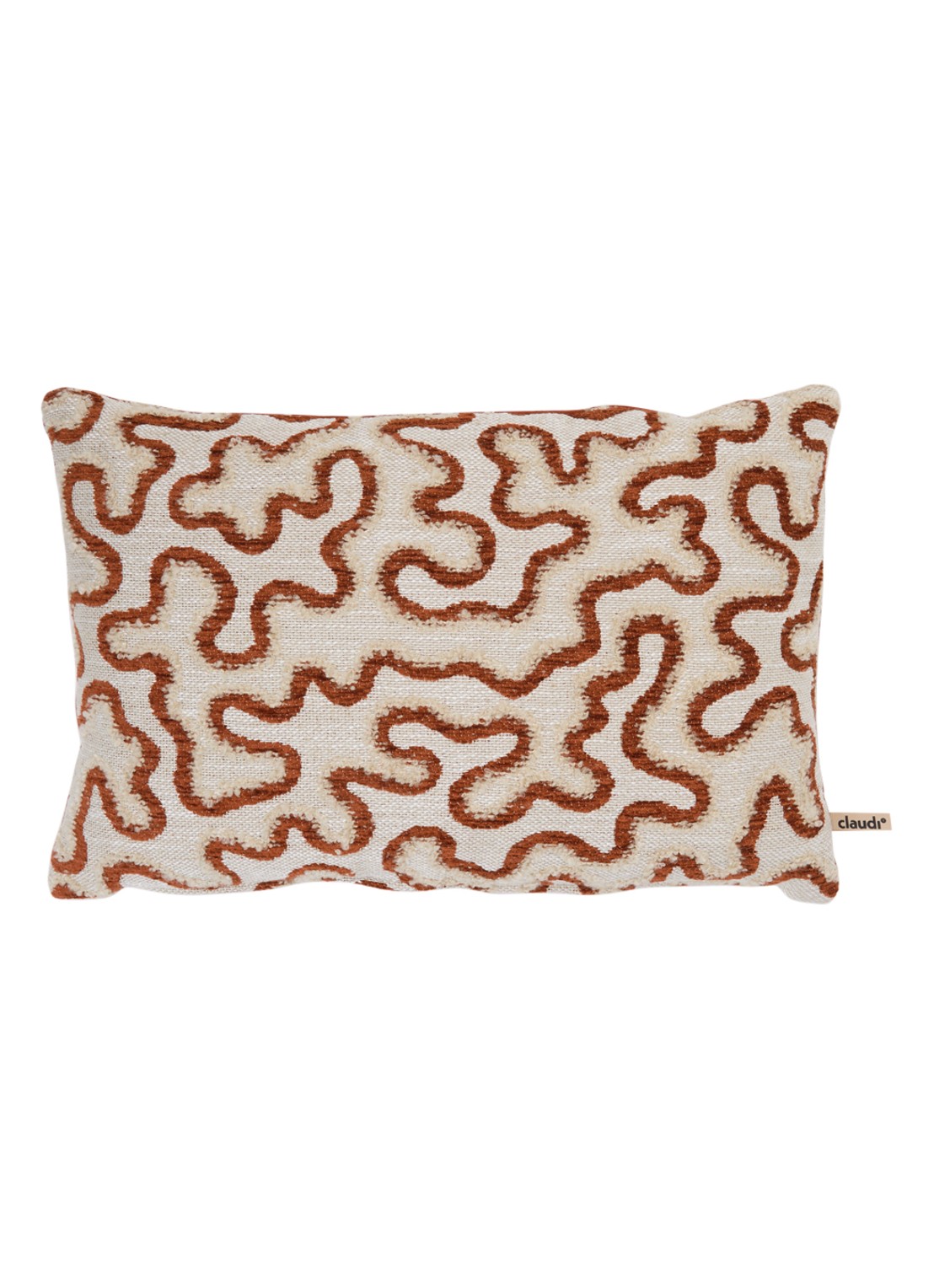 Claudi Sligga sierkussen 30 x 45 cm  - voorkant 3 steenrood