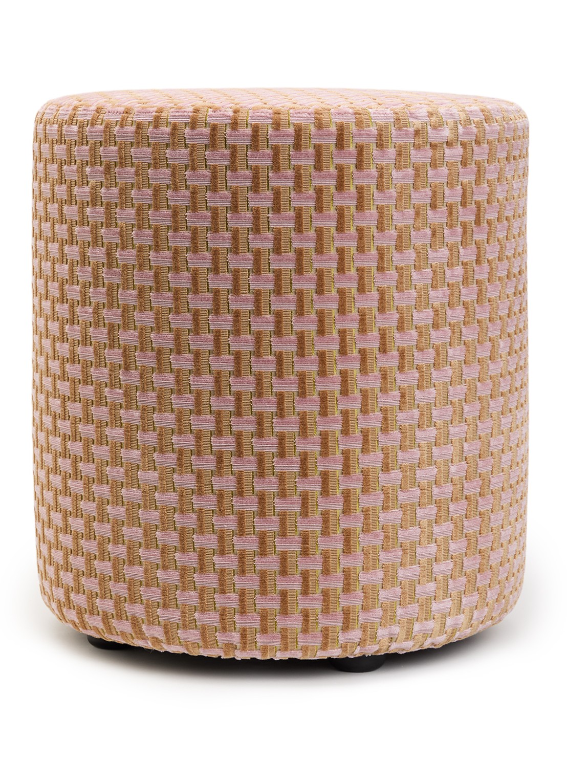Claudi Small poef 48 cm  - voorkant roze